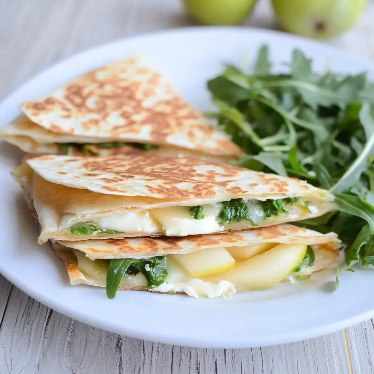 Apple and Brie Quesadillas
