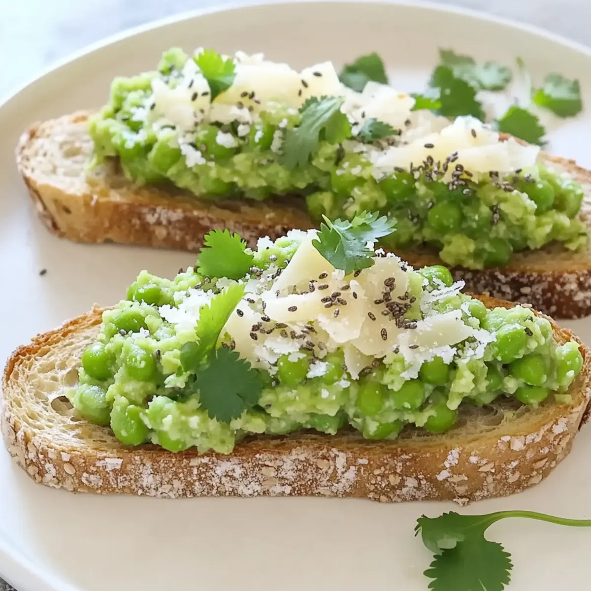 Sweet Pea Crostini