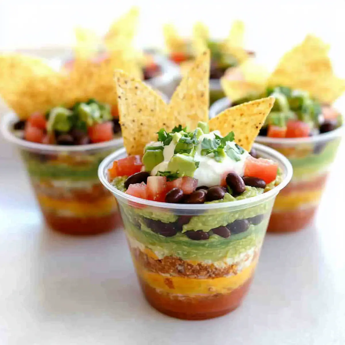 Individual Seven-Layer Dips