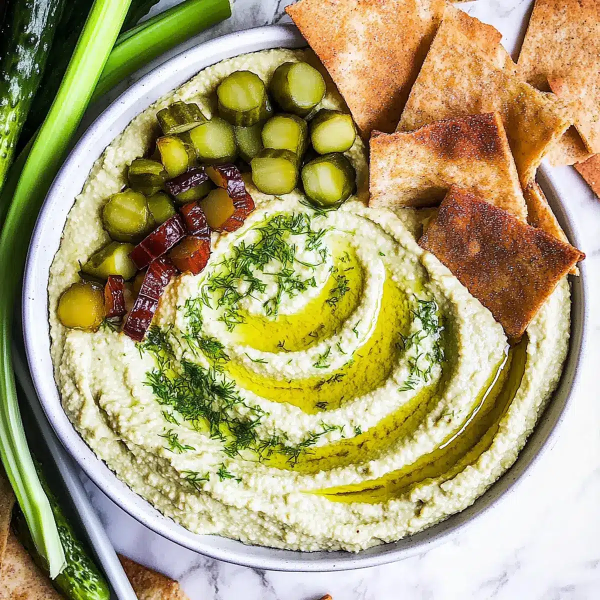 Dill Pickle Hummus