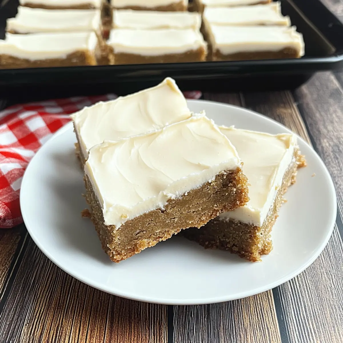 Chewy Gingerbread Bars