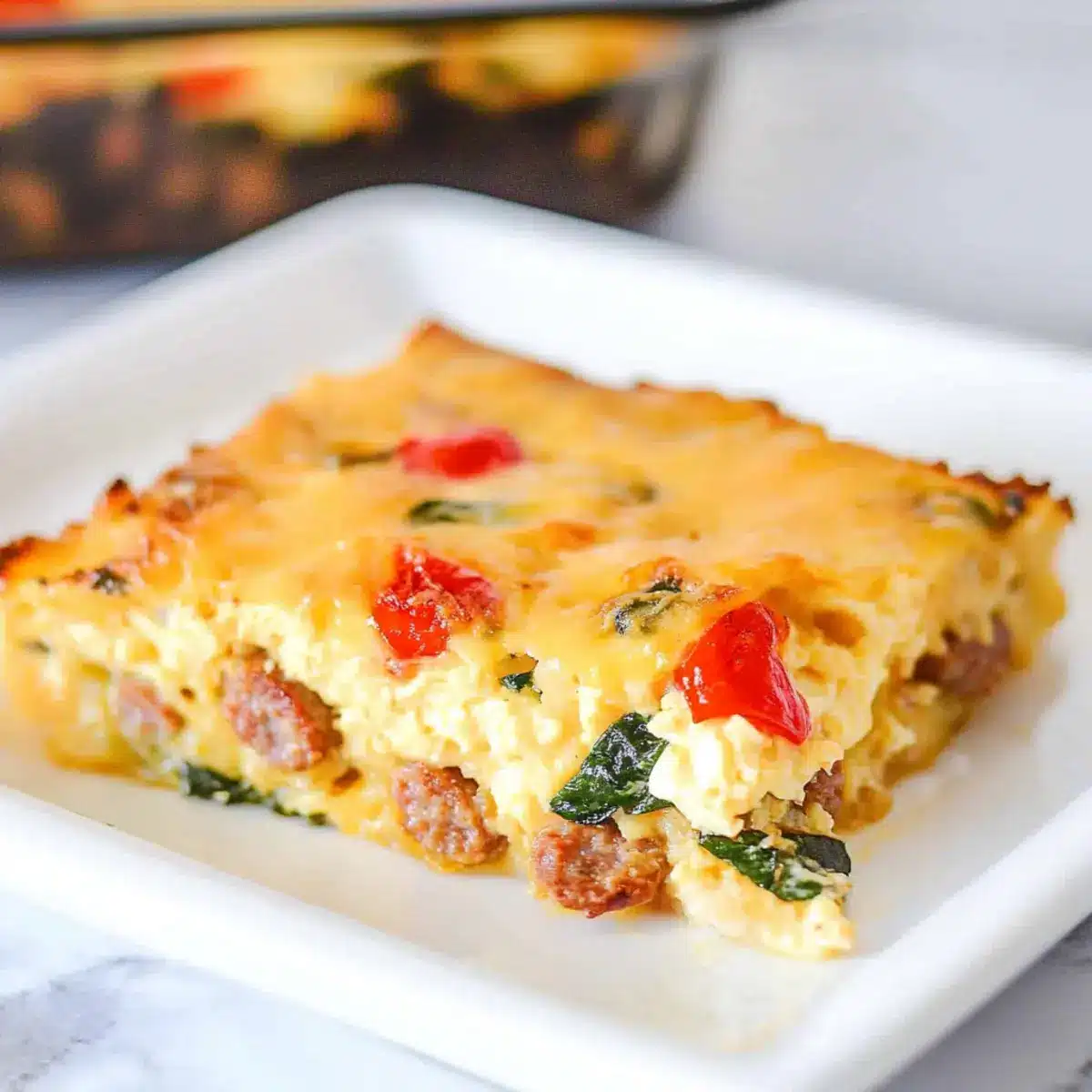 ausage Egg and Cheese Breakfast Casserole