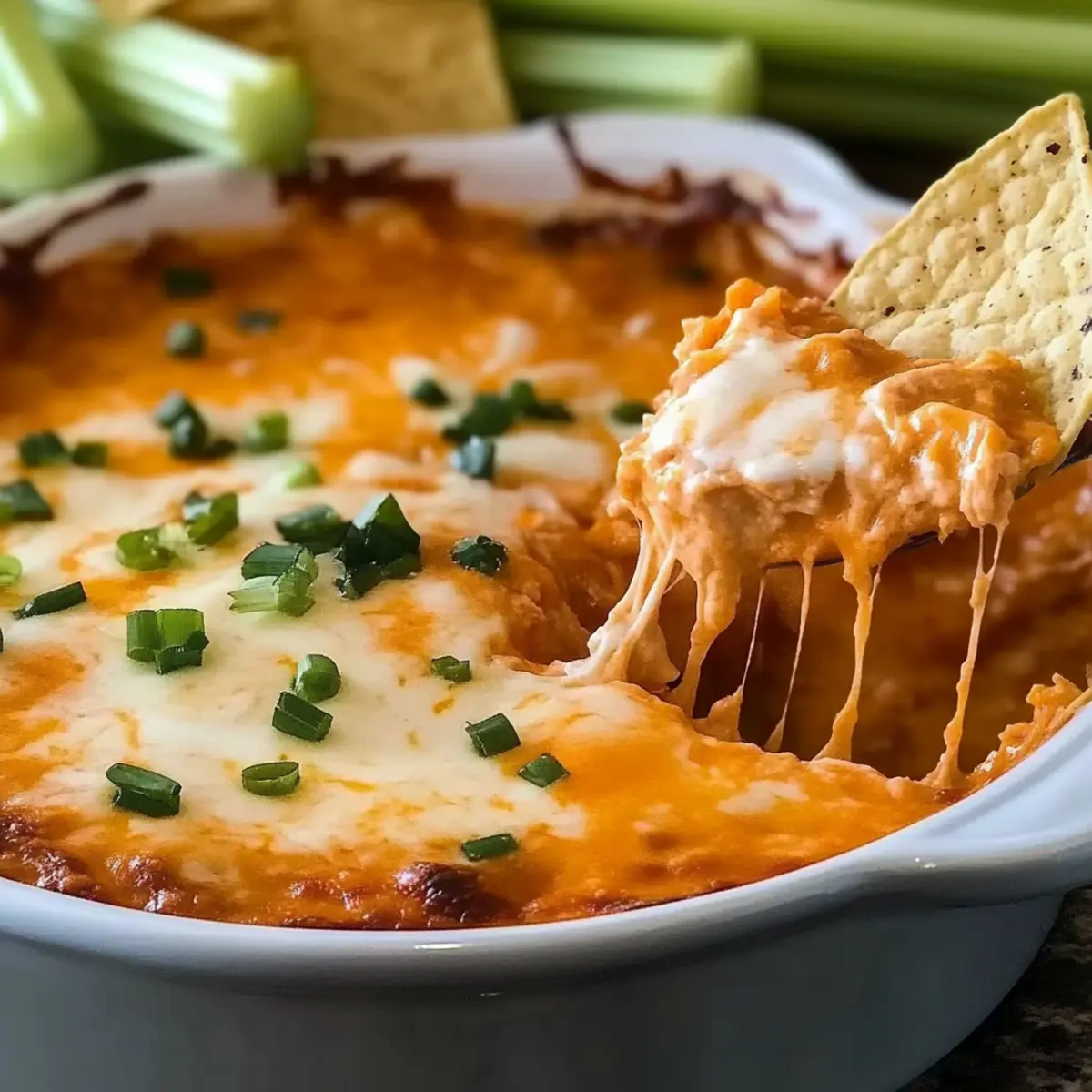 Healthy Buffalo Chicken Dip