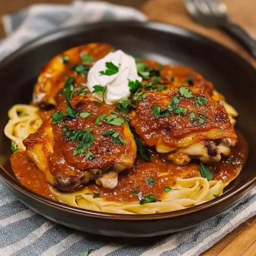 Homestyle Baked Chicken Paprikash
