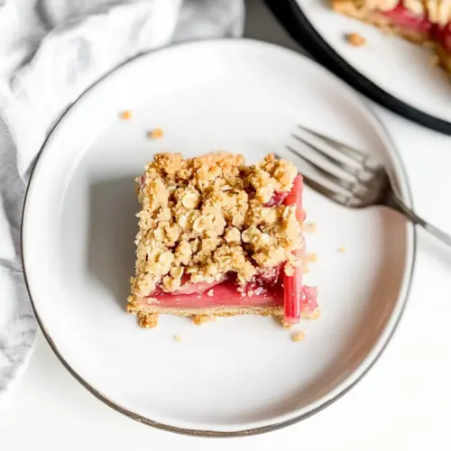 Oatmeal Rhubarb Bars