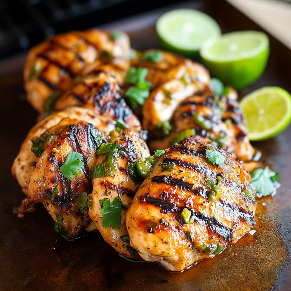 Jalapeño Honey Lime Grilled Chicken Thighs