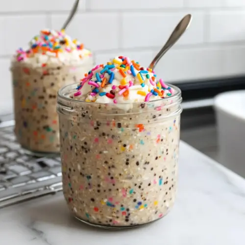 Birthday Cake Overnight Oats