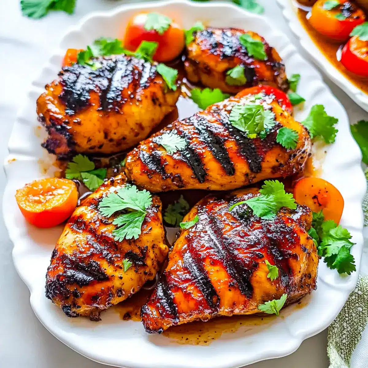 Grilled Chili Peach Chicken