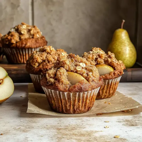 Chai Spiced Pear Muffins