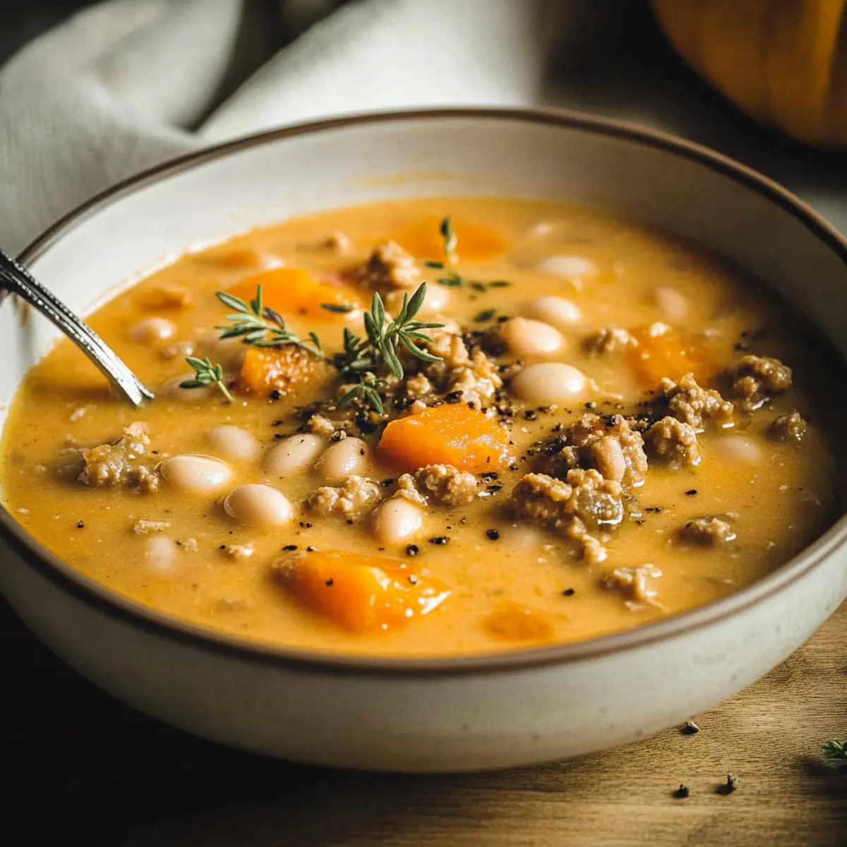Turkey Pumpkin White Bean Chili
