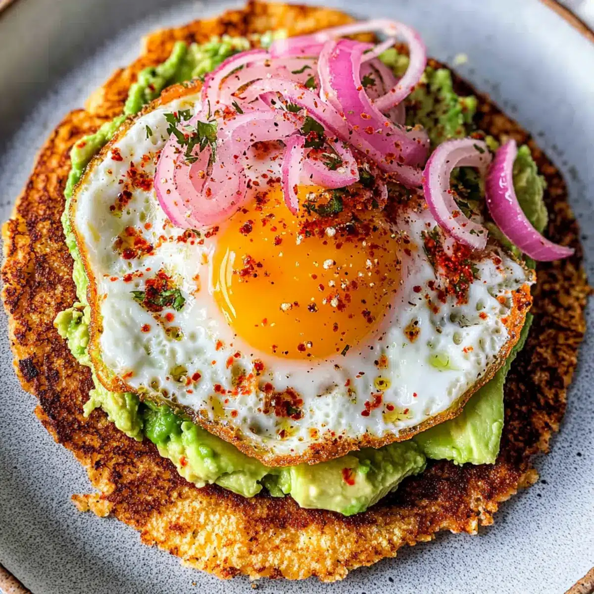 Crispy Feta Fried Eggs