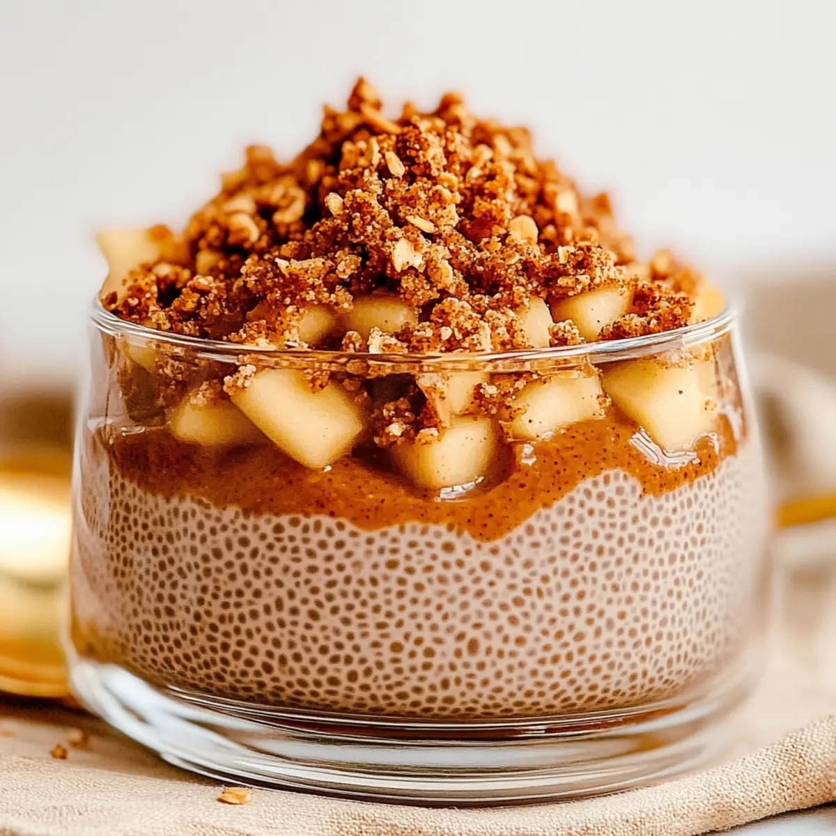 Apple Crumble Chia Pudding