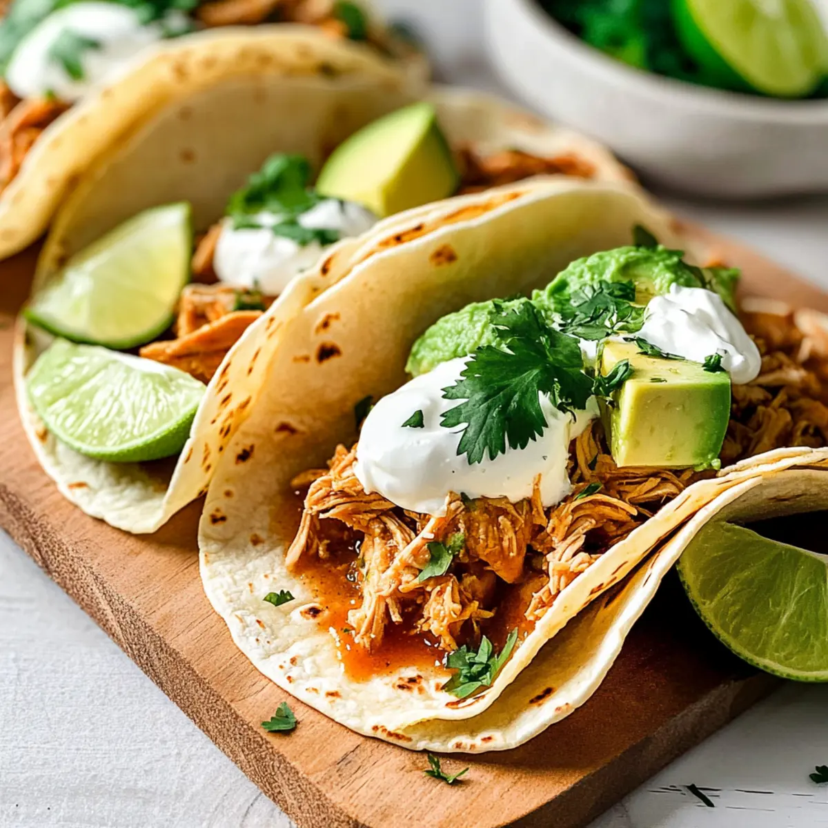 Crockpot Chicken Tacos