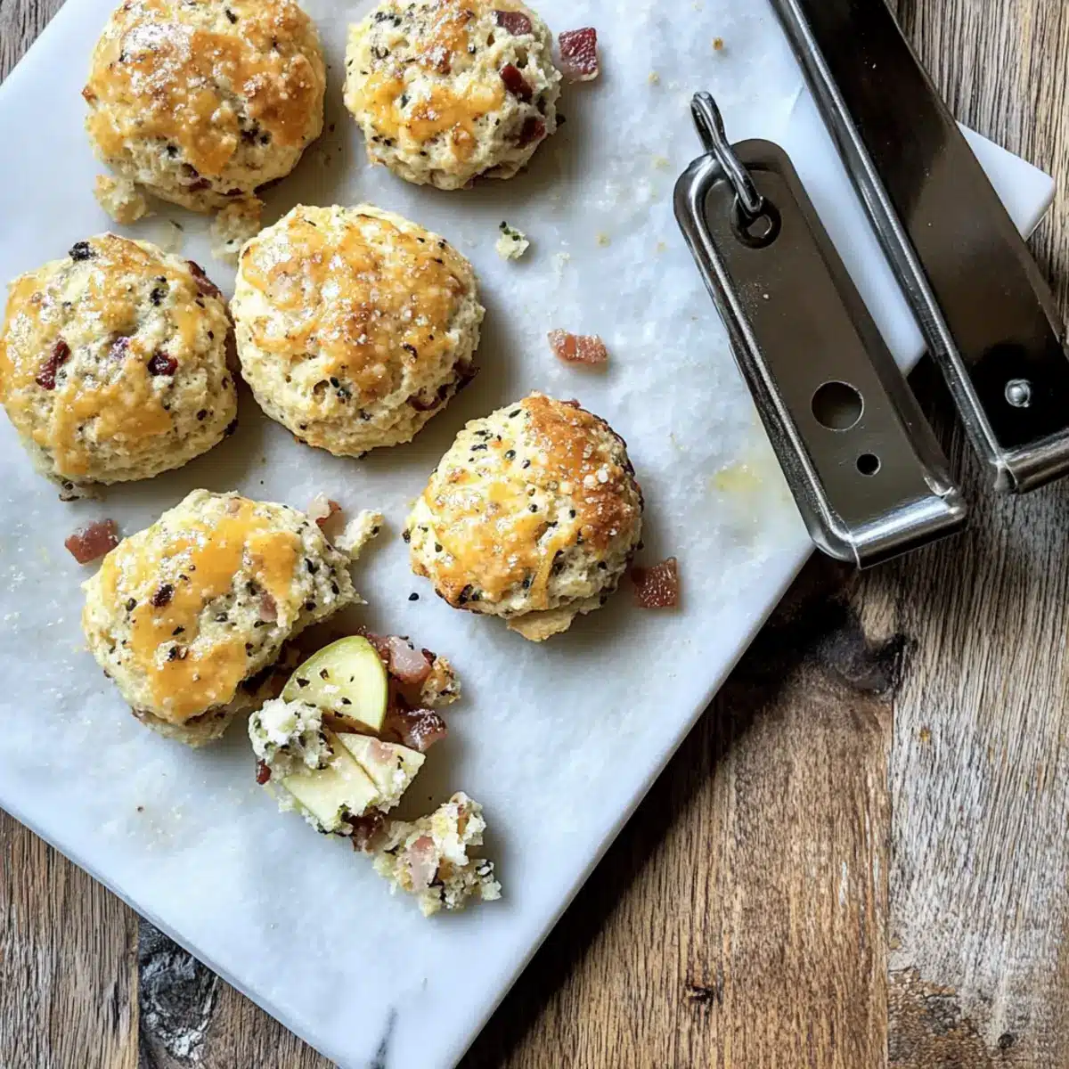 Bacon and Apple Breakfast Biscuits