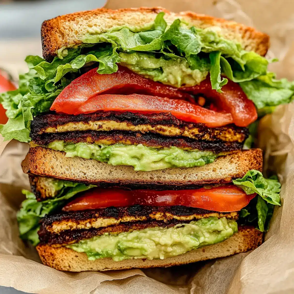 Smoky Tofu Lettuce Tomato