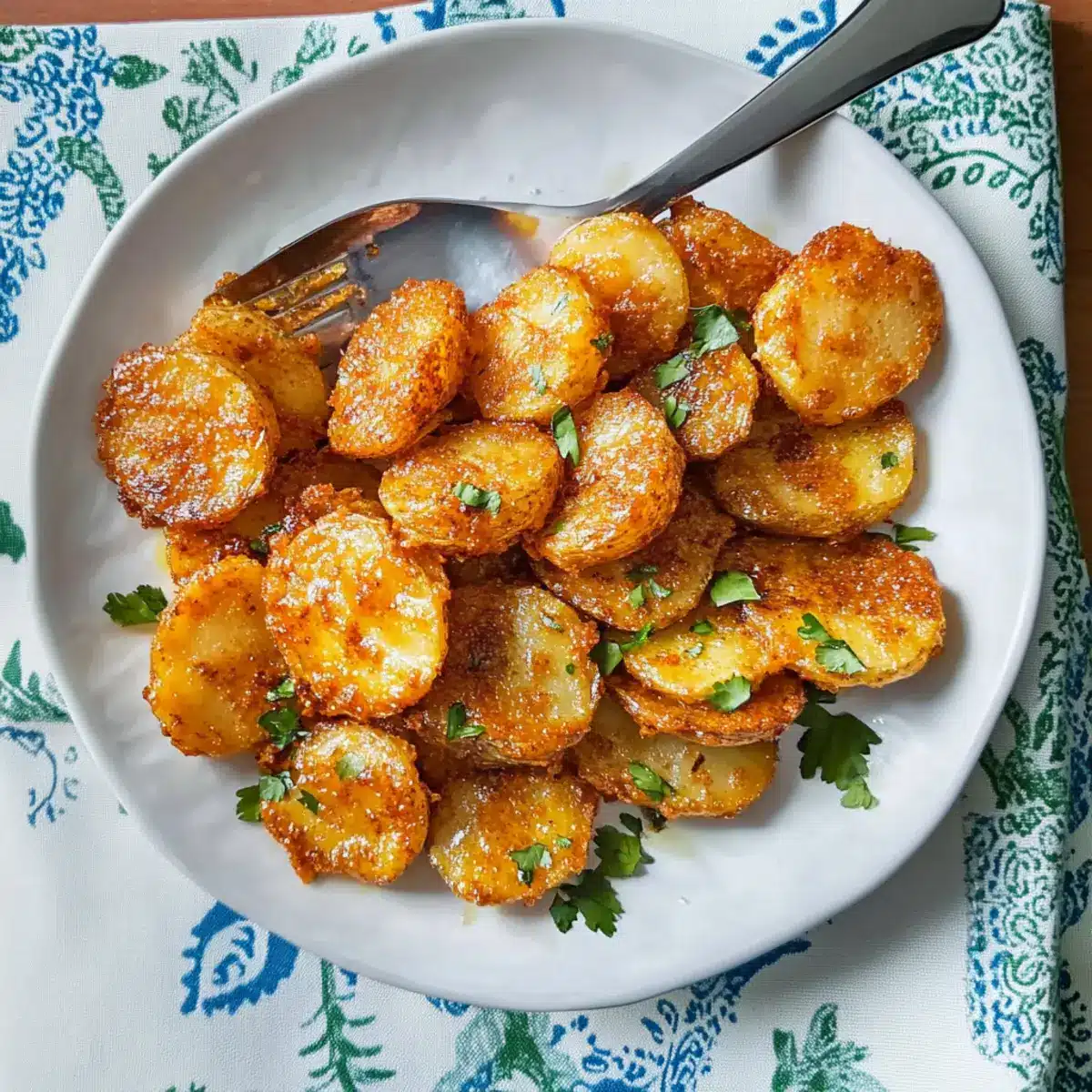 Smashed Potatoes with Paprika and Cumin