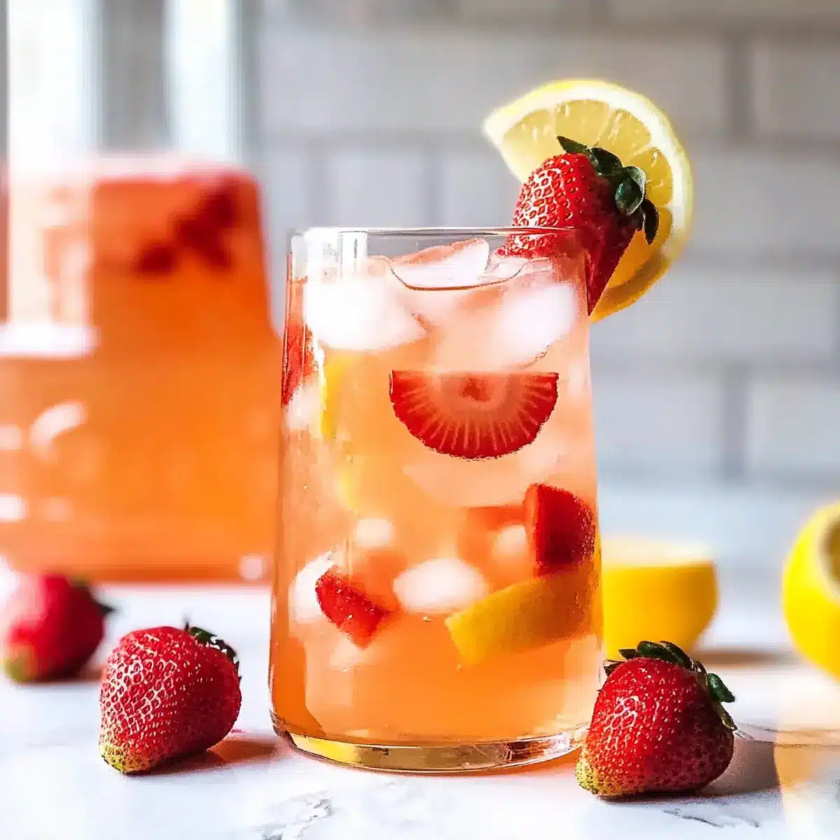 Homemade Strawberry Lemonade