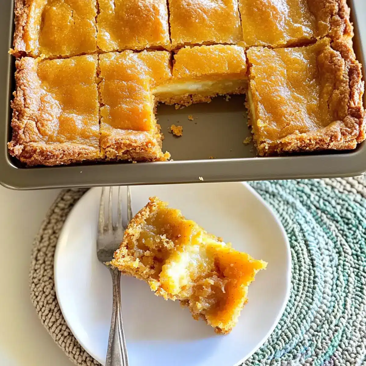 Ooey Gooey Pumpkin Butter Bars