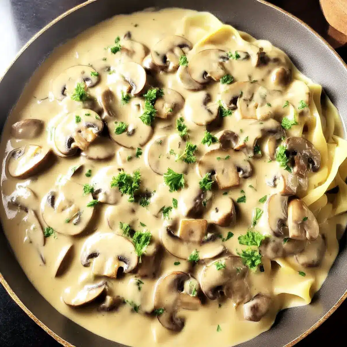 Simple Mushroom Sauce with Sour Cream