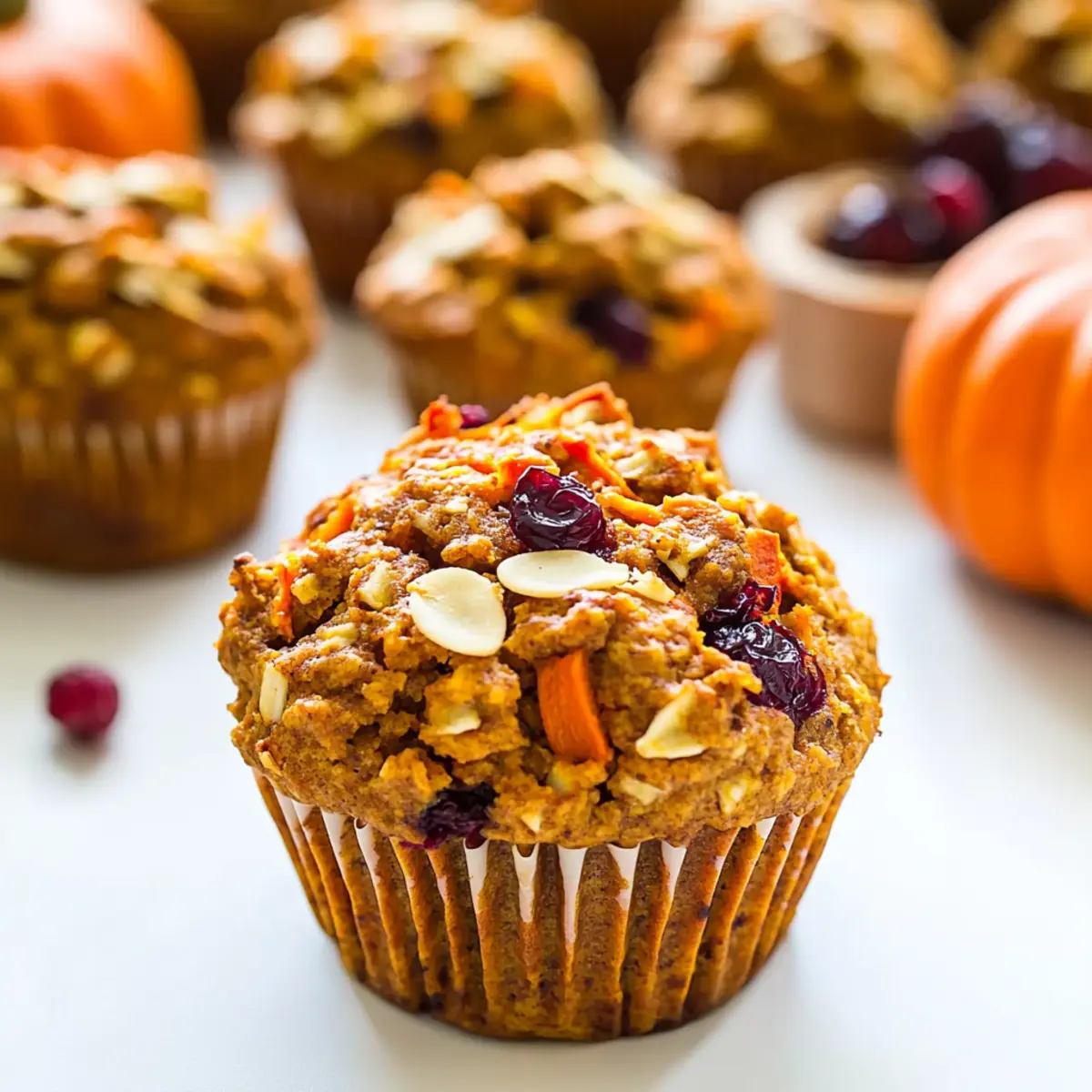 Pumpkin Morning Glory Muffins