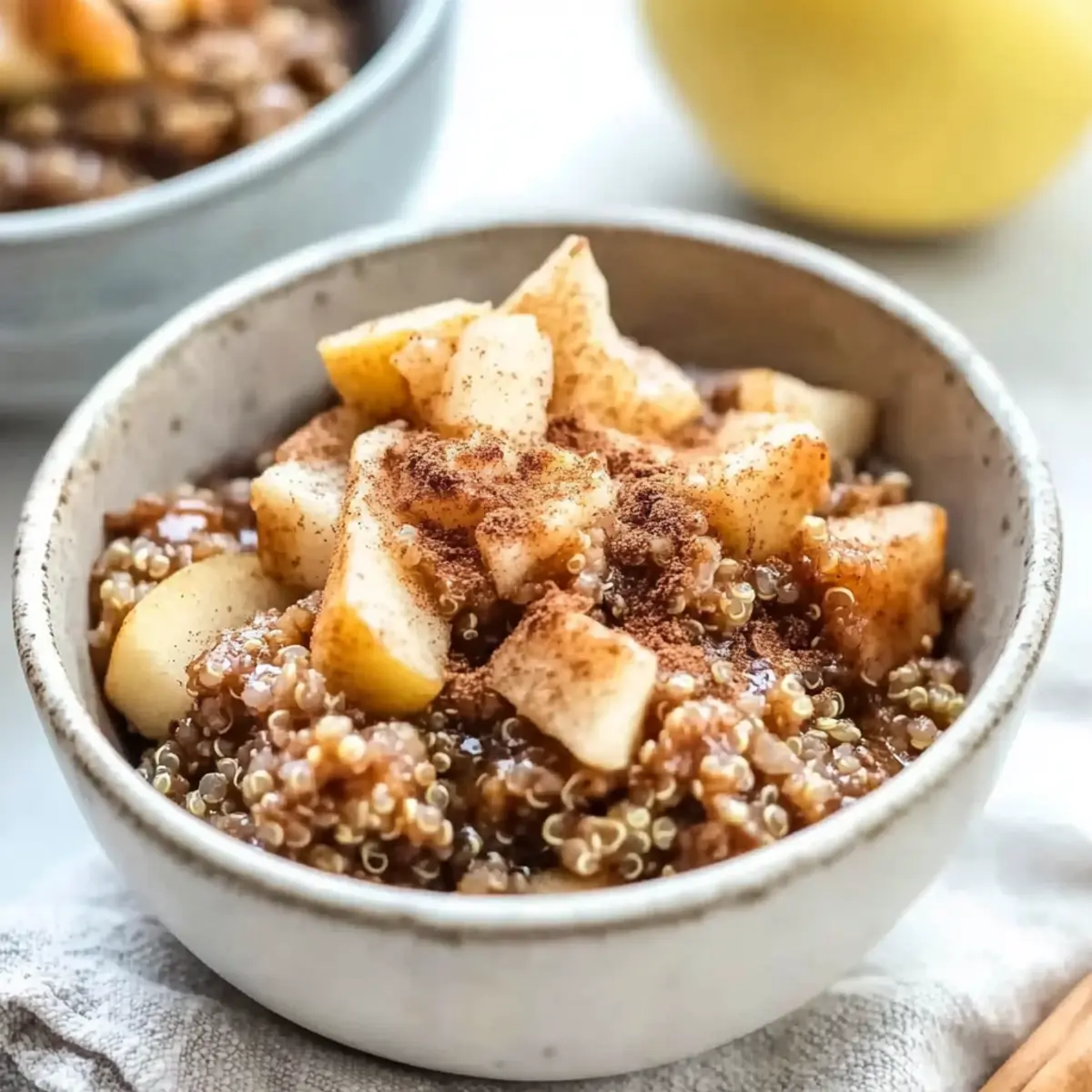 Cinnamon Apple Breakfast Quinoa