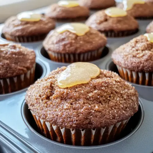Glazed Gingerbread Muffins