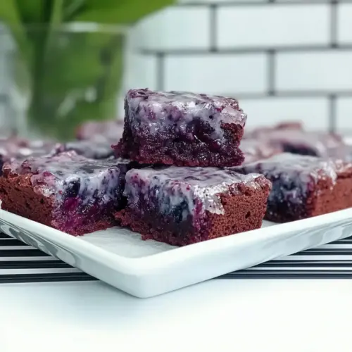 Fresh Blueberry Brownies