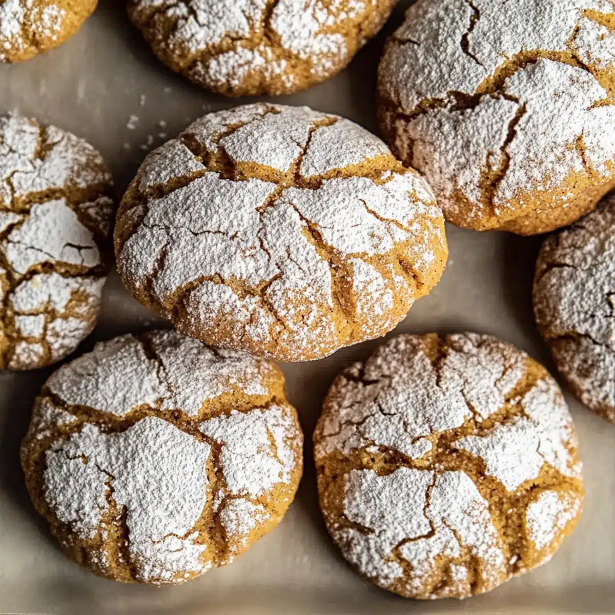 Apple Cider Crinkle Cookies